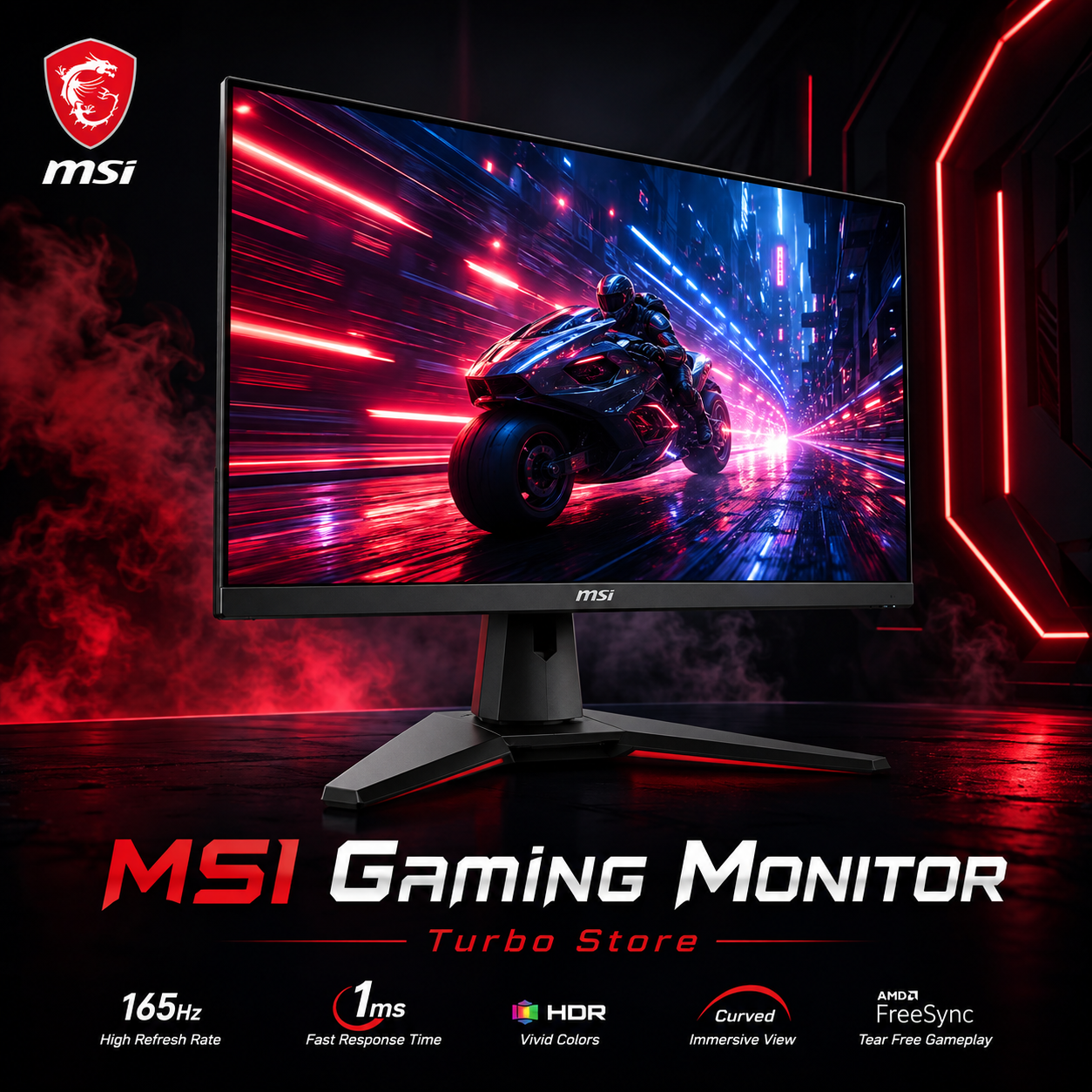 Gaming Monitor 24 Inch 180Hz
